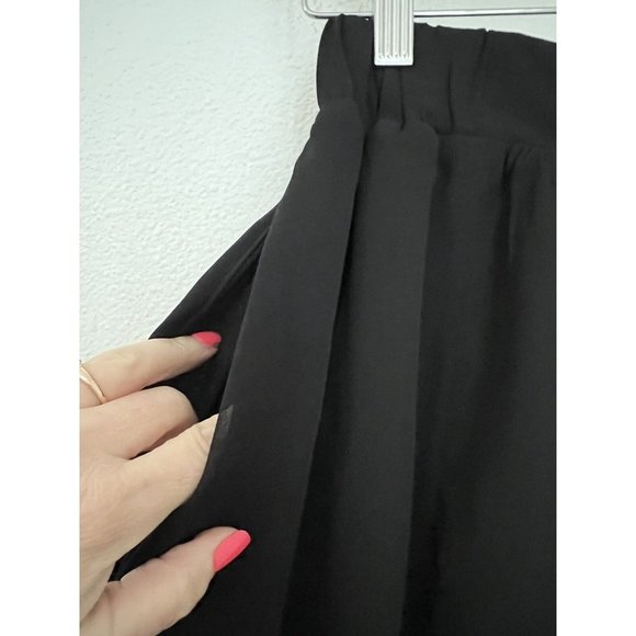 Arthropolgie Staring At Stars Hi-Low Skirt Layered Sheer Chiffon Size S Black - Picture 3 of 8